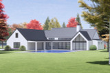 Modern House Plan - 51967 - Rear Exterior