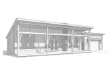 Contemporary House Plan - Alpine 98437 - Front Exterior