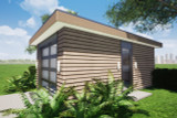Secondary Image - Modern House Plan - 79623 - Right Exterior