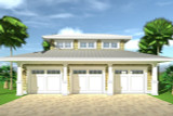 Cape Cod House Plan - Landlubber Garage 63205 - Front Exterior