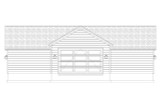 Traditional House Plan - Martin Garage 42232 - Rear Exterior