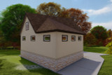 Traditional House Plan - Raubenheimer Garage 30625 - Left Exterior