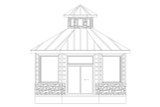 European House Plan - Reed Office 71190 - Front Exterior