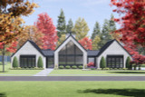 Mountain Rustic House Plan - 16157 - Front Exterior