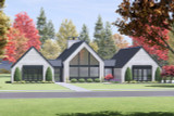 Mountain Rustic House Plan - 16157 - Front Exterior