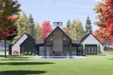 Mountain Rustic House Plan - 16157 - Rear Exterior