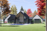 Mountain Rustic House Plan - 16157 - Rear Exterior