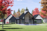 Mountain Rustic House Plan - 16157 - Rear Exterior