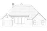 Secondary Image - European House Plan - 19962 - Rear Exterior