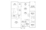 European House Plan - 19962 - 1st Floor Plan