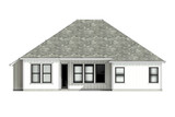 Secondary Image - Farmhouse House Plan - 51222 - Rear Exterior