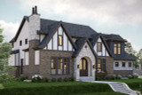 Tudor House Plan - Douglas 88765 - Left Exterior