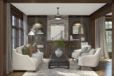 Tudor House Plan - Douglas 88765 - Great Room