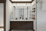 Tudor House Plan - Douglas 88765 - Master Bathroom