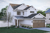 Craftsman House Plan - Fairfax 45172 - Left Exterior