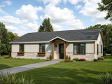 Ranch House Plan - 16305 - Front Exterior