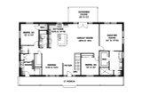 Ranch House Plan - 93423 - 1st Floor Plan