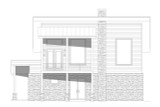 Contemporary House Plan - Mohawk Eagle 28206 - Right Exterior