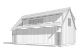 Farmhouse House Plan - Cedarcreek 66162 - Right Exterior