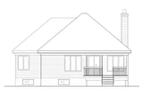 Secondary Image - European House Plan - 75076 - Rear Exterior