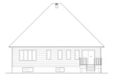 Secondary Image - Country House Plan - 21014 - Rear Exterior