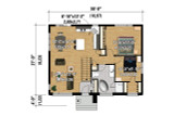 Modern House Plan - 19731 - 1st Floor Plan