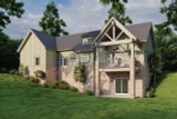 Mountain Rustic House Plan - Millcreek Place 20018 - Rear Exterior