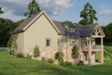 Mountain Rustic House Plan - Millcreek Place 20018 - Rear Exterior