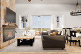Mountain Rustic House Plan - Millcreek Place 20018 - Great Room