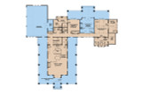 Mountain Rustic House Plan - Timberland Ranch 47769 - 1st Floor Plan