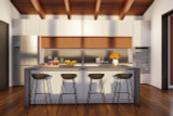 Modern House Plan - Twin Slopes Retreat 14936 - Kitchen