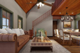 Secondary Image - Mountain Rustic House Plan - Lost Creek Retreat 87280 - Great Room