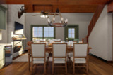 Mountain Rustic House Plan - Lost Creek Retreat 87280 - Dining Room