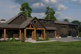 Farmhouse House Plan - Jackson Hole Farms II 21204 - Front Exterior