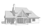 European House Plan - Coal Canyon 61492 - Rear Exterior