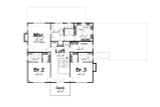 Colonial House Plan - Berry Mills 57242 - 2nd Floor Plan