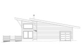 Contemporary House Plan - Forest View Cabin 91407 - Right Exterior