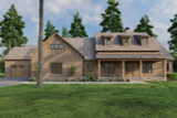 Mountain Rustic House Plan - Misty Mountain Retreat 27439 - Front Exterior