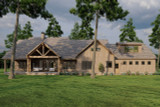 Mountain Rustic House Plan - Misty Mountain Retreat 27439 - Rear Exterior