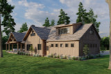 Mountain Rustic House Plan - Misty Mountain Retreat 27439 - Rear Exterior
