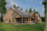 Mountain Rustic House Plan - Misty Mountain Retreat 27439 - Rear Exterior
