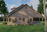Mountain Rustic House Plan - Misty Mountain Retreat 27439 - Right Exterior