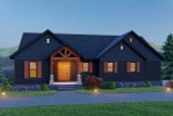 Modern House Plan - Center Hill Lake View 76497 - Front Exterior