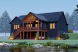Modern House Plan - Center Hill Lake View 76497 - Rear Exterior