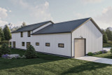 Farmhouse House Plan - Clear Creek 45122 - Left Exterior