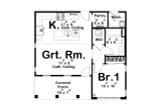 Cottage House Plan - Spring Rose 58440 - 1st Floor Plan
