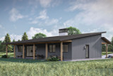 Farmhouse House Plan - Woodrow 18323 - Left Exterior