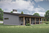 Farmhouse House Plan - Woodrow 18323 - Right Exterior