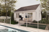 Cottage House Plan - The Bunting 2 65450 - Rear Exterior