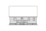 Bungalow House Plan - 39807 - Rear Exterior